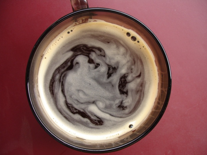 Milk in coffee
